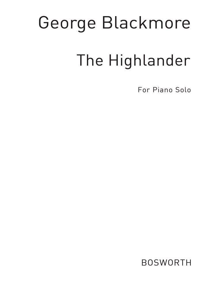 Blackmore, G The Highlander Piano